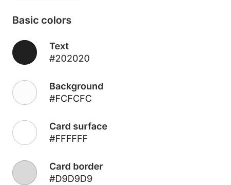 Basic color customization options in the StoreClerk theme editor